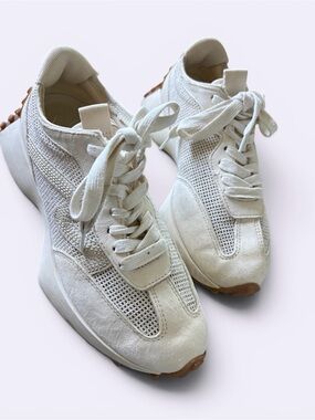 Steve Madden Campo Platform Sneakers CD4 Natural Raffia